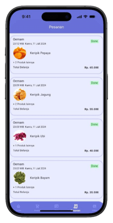 e-Gayams Mitra order list screen