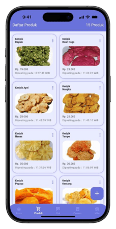 e-Gayams Mitra product list screen