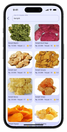 e-Gayams Mitra product search screen